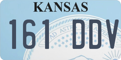 KS license plate 161DDV