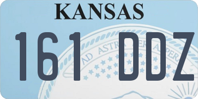 KS license plate 161DDZ