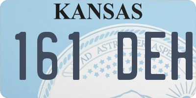 KS license plate 161DEH