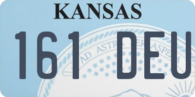 KS license plate 161DEU