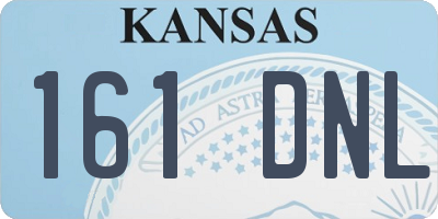 KS license plate 161DNL