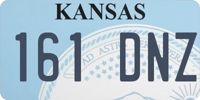 KS license plate 161DNZ