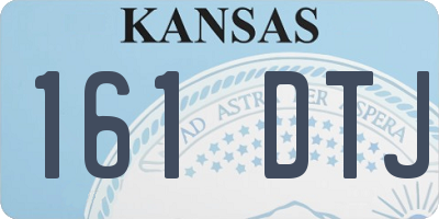 KS license plate 161DTJ