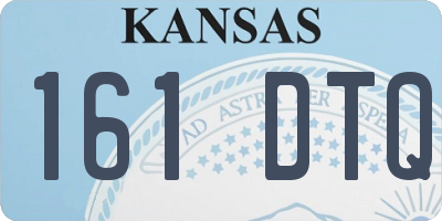 KS license plate 161DTQ