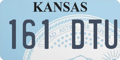KS license plate 161DTU