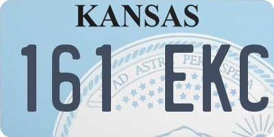 KS license plate 161EKC
