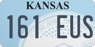 KS license plate 161EUS