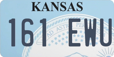 KS license plate 161EWU