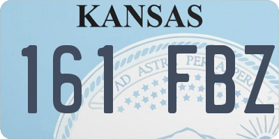 KS license plate 161FBZ