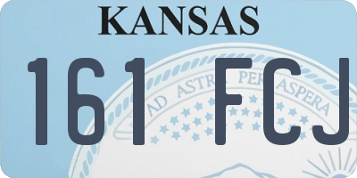 KS license plate 161FCJ