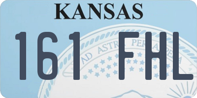 KS license plate 161FHL