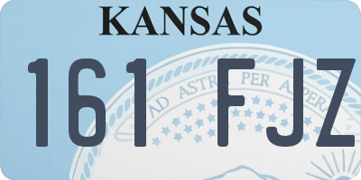 KS license plate 161FJZ