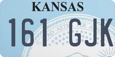 KS license plate 161GJK