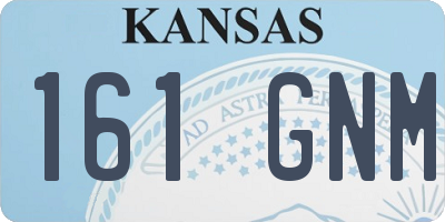 KS license plate 161GNM