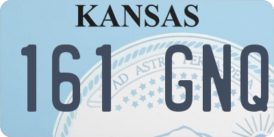 KS license plate 161GNQ