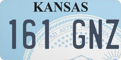 KS license plate 161GNZ