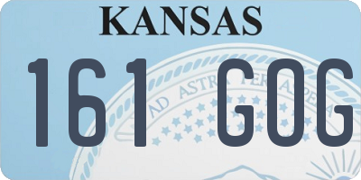 KS license plate 161GOG