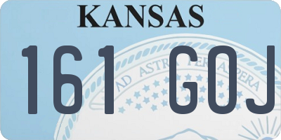 KS license plate 161GOJ