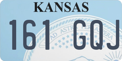KS license plate 161GQJ