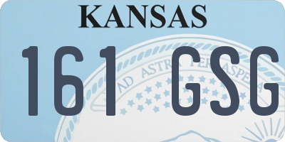 KS license plate 161GSG
