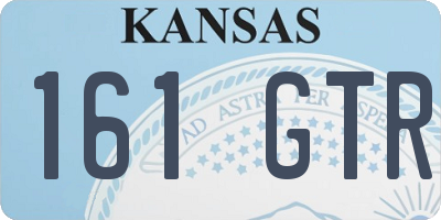 KS license plate 161GTR