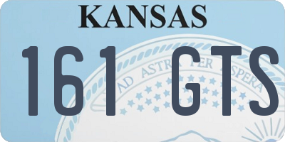 KS license plate 161GTS