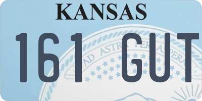 KS license plate 161GUT