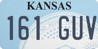 KS license plate 161GUV