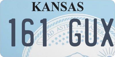 KS license plate 161GUX
