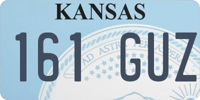 KS license plate 161GUZ