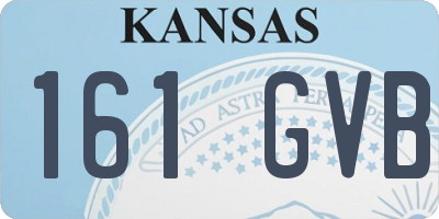 KS license plate 161GVB