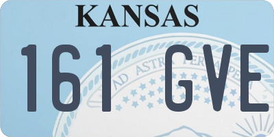 KS license plate 161GVE