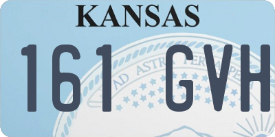 KS license plate 161GVH