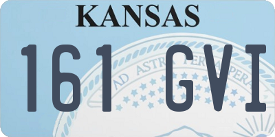 KS license plate 161GVI
