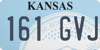 KS license plate 161GVJ