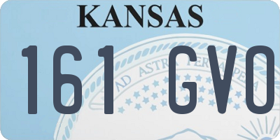 KS license plate 161GVO