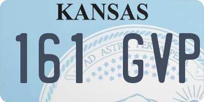 KS license plate 161GVP
