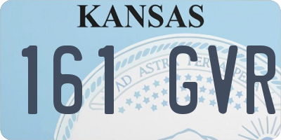 KS license plate 161GVR