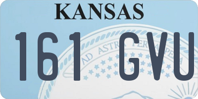 KS license plate 161GVU