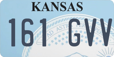 KS license plate 161GVV