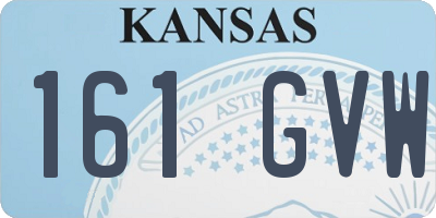 KS license plate 161GVW