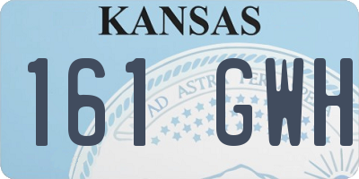 KS license plate 161GWH