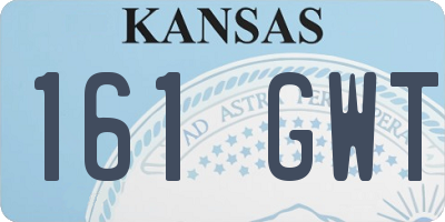 KS license plate 161GWT