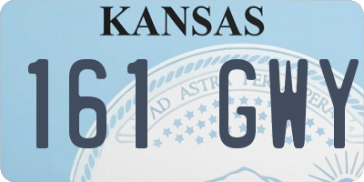 KS license plate 161GWY