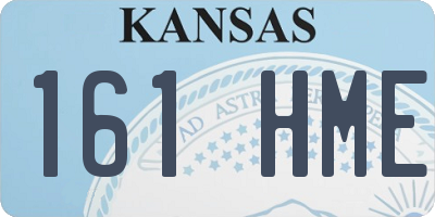 KS license plate 161HME