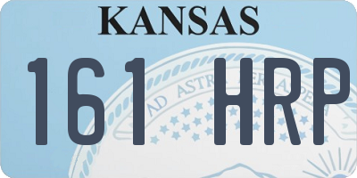 KS license plate 161HRP