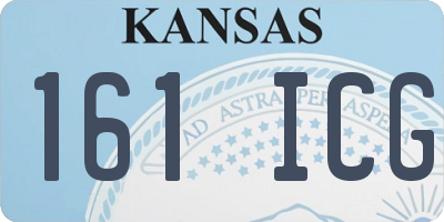 KS license plate 161ICG