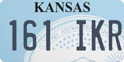 KS license plate 161IKR