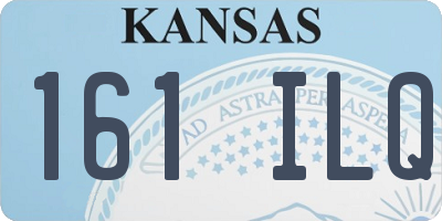 KS license plate 161ILQ