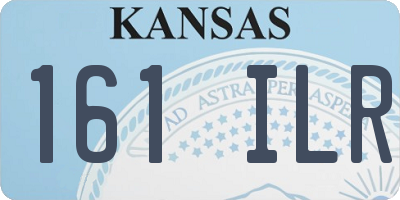 KS license plate 161ILR